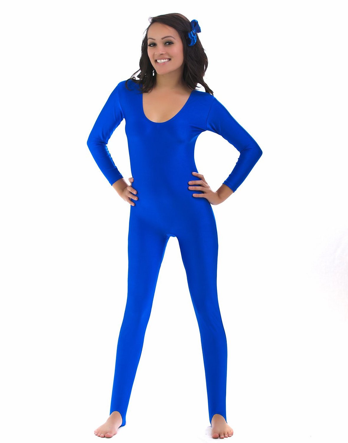 Blue Spandex Gymnastics Suit